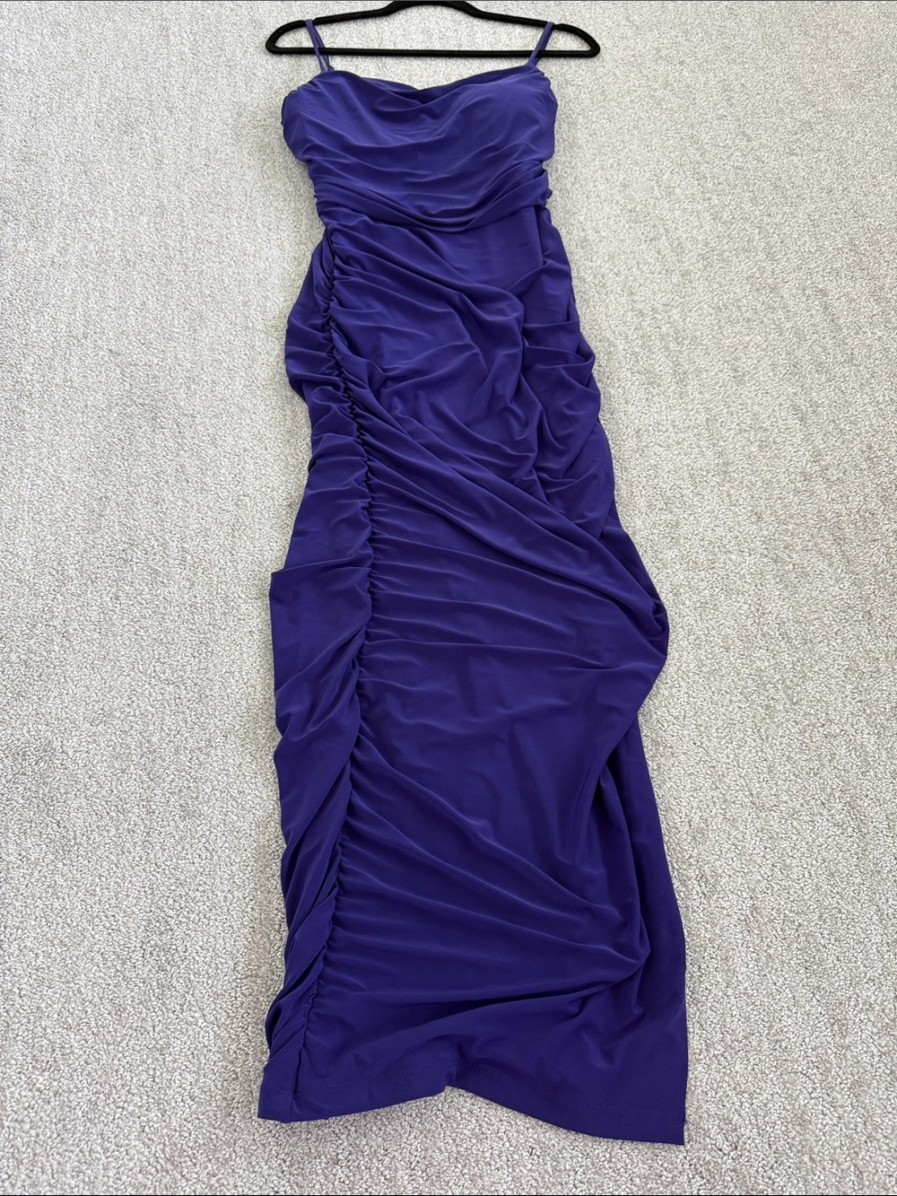 Express Deep Purple Draped Maxi Dress - Picture 4 of 8